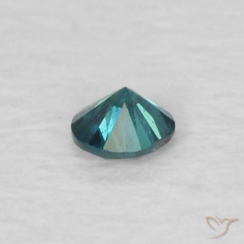 Diamante Verde natural de 0.04 ct, Redondo, VS