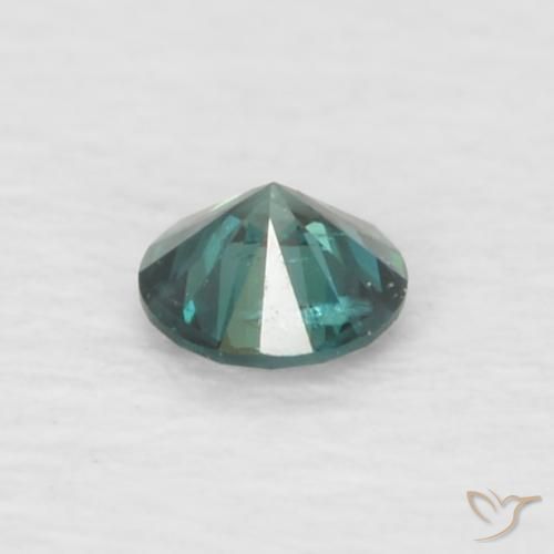 Diamante Verde natural de 0.05 ct, Redondo, VVS-VS