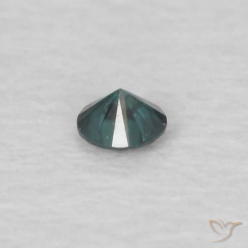 Diamante Verde natural de 0.03 ct, Corte Redondo, VVS