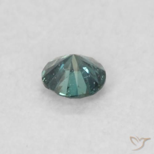 Diamante Verde natural de 0.02 ct, Redondo, SI