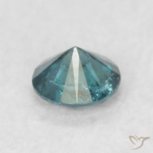 Diamante Azul natural de 0.06 ct, Redondo, SI
