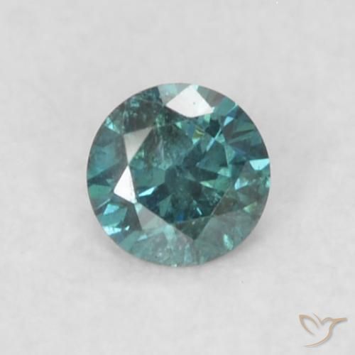 Diamante Azul natural de 0.02 ct, Redondo, VS