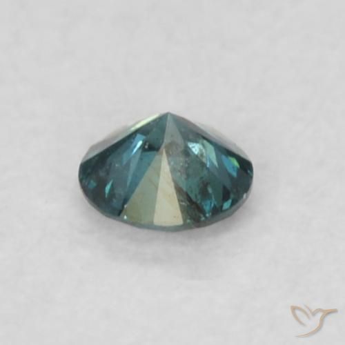 Diamante Azul natural de 0.02 ct, Redondo, VS