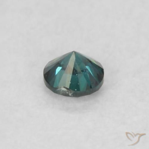 Diamante Verde natural de 0.02 ct, Redondo, VS