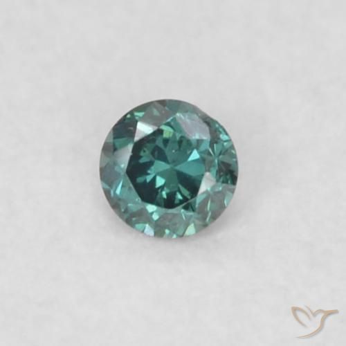 0.02ct Natural Verde Diamante, Redondo, VS