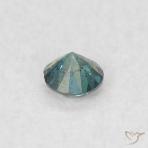Diamante Verde natural de 0.02 ct, Redondo, VS