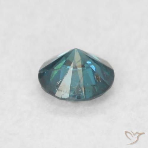 Diamante Azul natural de 0.02 ct, Redondo, VS