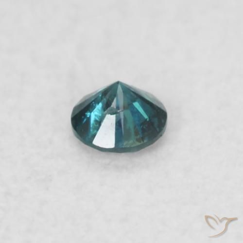 Diamante Azul natural de 0.02 ct, Redondo, SI