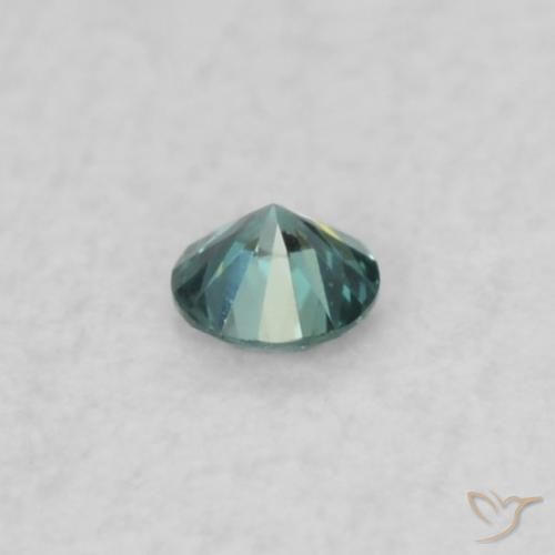 Diamante Azul natural de 0.02 ct, Corte Redondo, VS