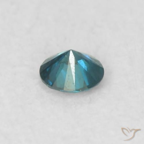 Diamante Azul natural de 0.03 ct, Redondo, VS