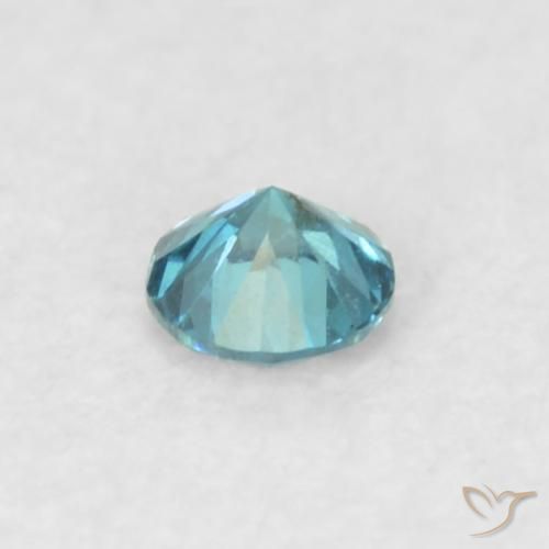 Diamante Azul natural de 0.05 ct, Redondo, VS
