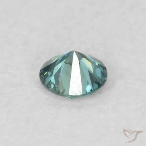 Diamante Azul natural de 0.05 ct, Redondo, VVS-VS