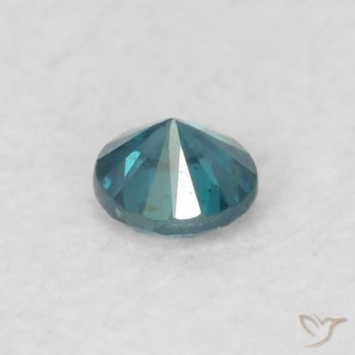 Diamante Azul natural de 0.06 ct, Redondo, VS