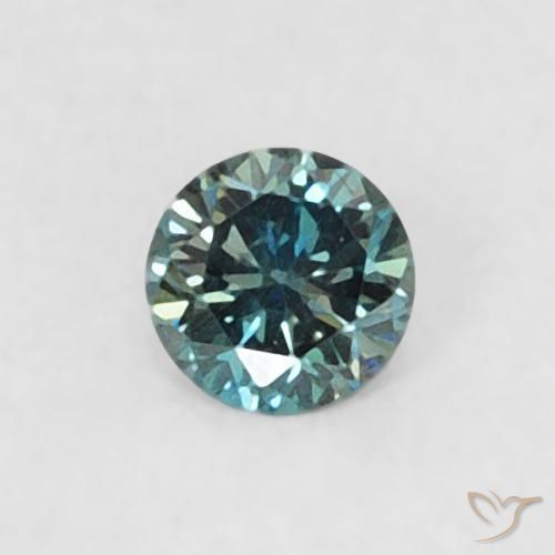 0.04ct Natural Verde Diamante, Redondo, VVS-VS