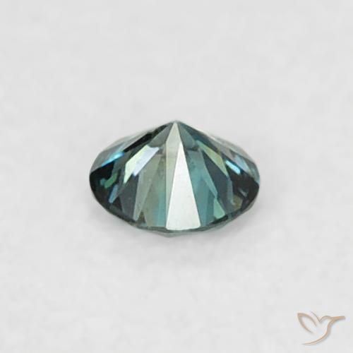 Diamante Verde natural de 0.04 ct, Redondo, VVS-VS