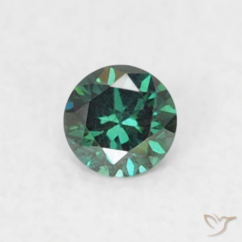 0.05ct Natural Verde Diamante, Redondo, VVS-VS