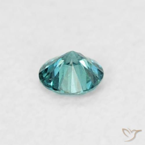 Diamante Azul natural de 0.04 ct, Redondo, VVS-VS