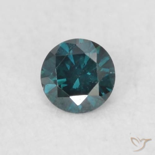 0.04ct Natural Azul Diamante, Redondo, VVS-VS