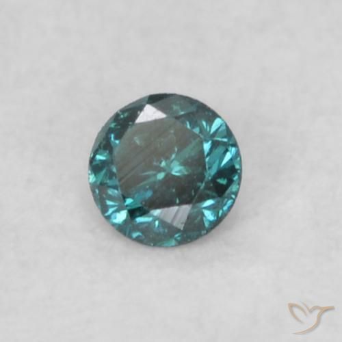 Diamante Azul natural de 0.05 ct, Redondo, VS