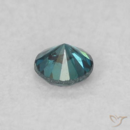Diamante Azul natural de 0.05 ct, Redondo, VS