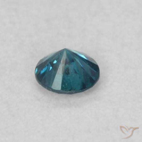 Diamante Azul natural de 0.05 ct, Redondo, VS-SI
