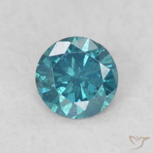 0.06ct Natural Azul Diamante, Redondo, VS-SI