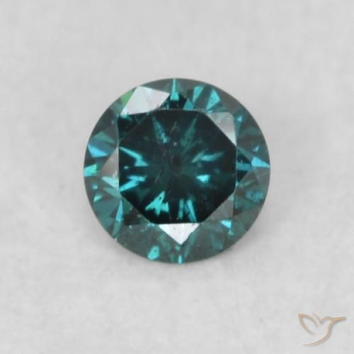 0.06ct Natural Azul Diamante, Redondo, VS-SI