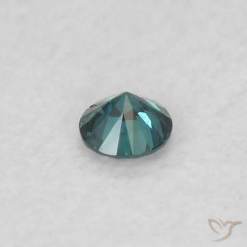 Diamante Azul natural de 0.02 ct, Redondo, VS