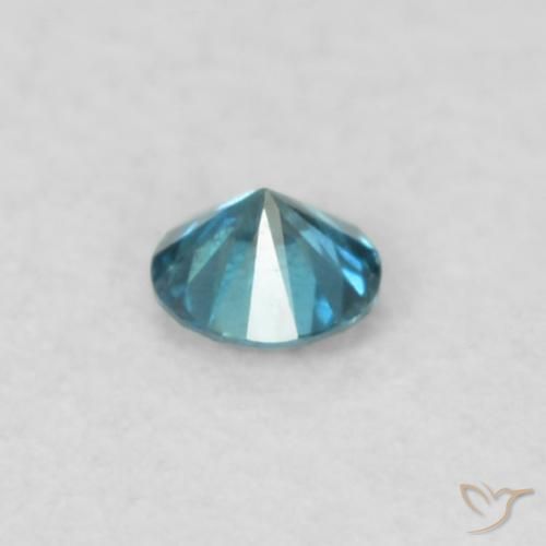 Diamante Azul natural de 0.04 ct, Redondo, VS