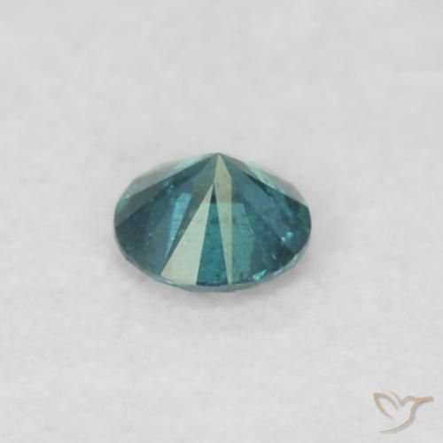Diamante Azul natural de 0.03 ct, Redondo, VS