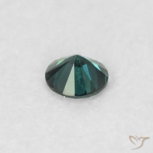 Diamante Verde natural de 0.02 ct, Redondo, VS