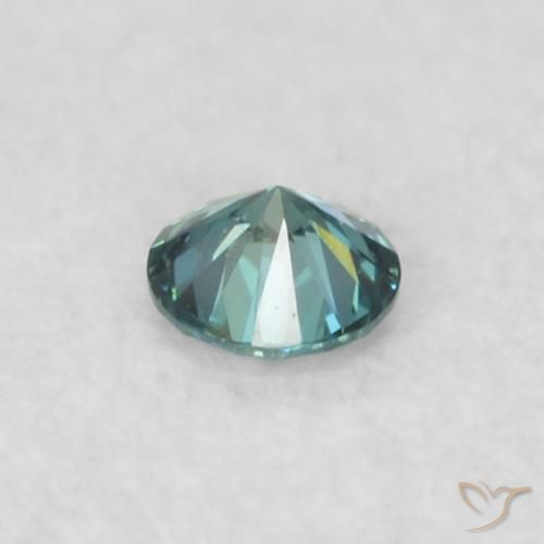 Diamante Azul natural de 0.03 ct, Redondo, VS