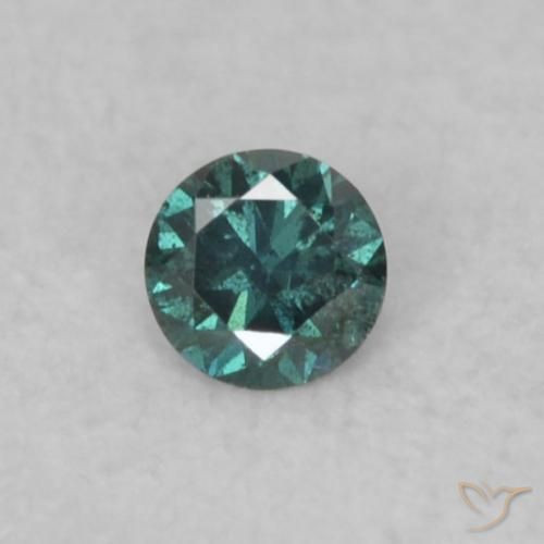 0.04ct Natural Verde Diamante, Redondo, VS