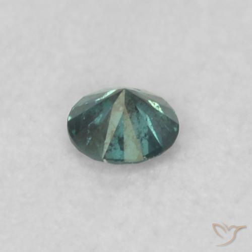 Diamante Verde natural de 0.04 ct, Redondo, VS