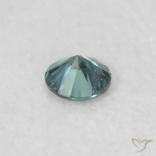 Diamante Azul natural de 0.03 ct, Redondo, VS