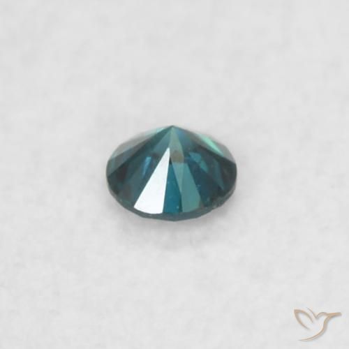 Diamante Azul natural de 0.02 ct, Redondo, VS