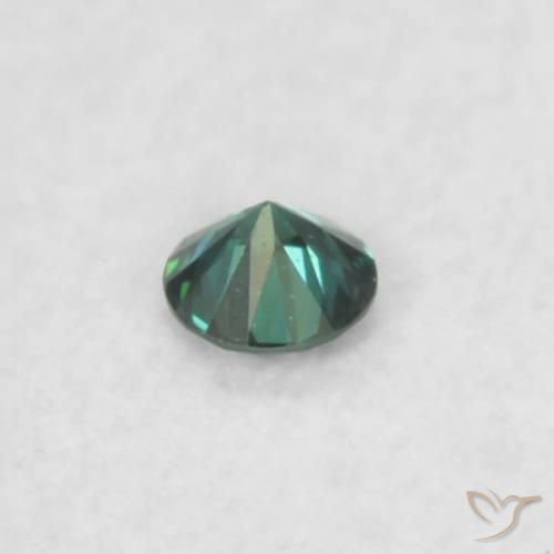 Diamante Verde natural de 0.02 ct, Redondo, VS