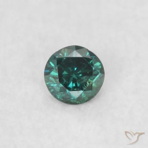 0.03ct Natural Verde Diamante, Redondo, VS