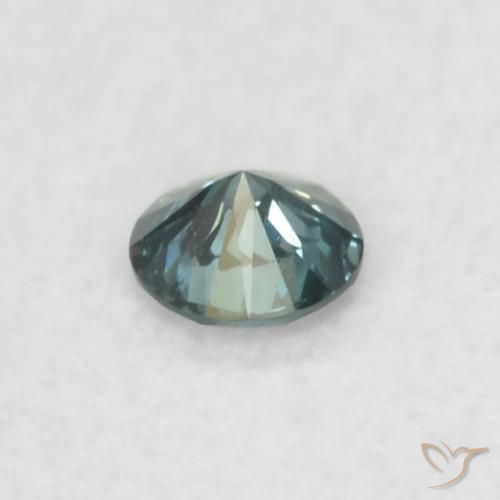 Diamante Azul natural de 0.03 ct, Redondo, VS