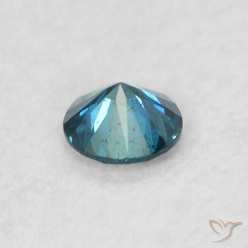 Diamante Azul natural de 0.05 ct, Redondo, VS