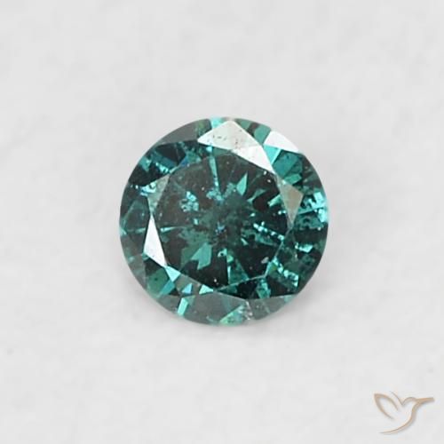 0.03ct Natural Verde Diamante, Redondo, SI