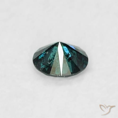 Diamante Verde natural de 0.03 ct, Redondo, SI