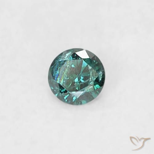 Diamante Azul natural de 0.02 ct, Redondo, SI