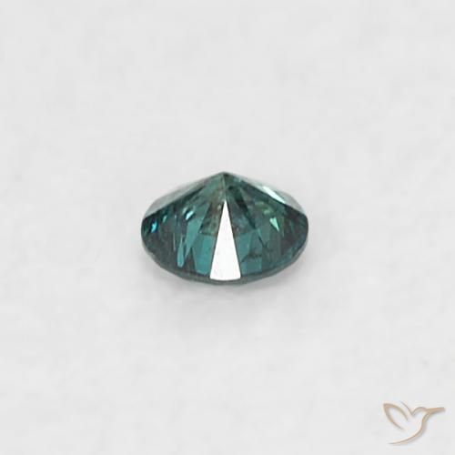 Diamante Azul natural de 0.02 ct, Redondo, SI