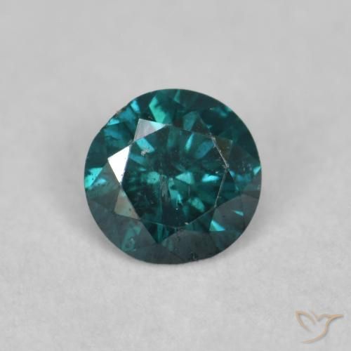 0.12ct Natural Verde Diamante, Redondo, SI