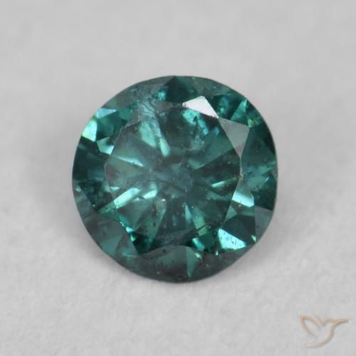 Diamante Verde natural de 0.08 ct, Redondo, VVS-VS
