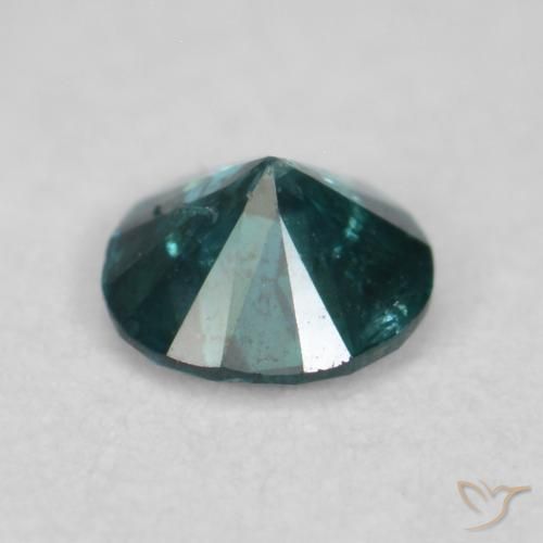 Diamante Verde natural de 0.08 ct, Redondo, VVS-VS