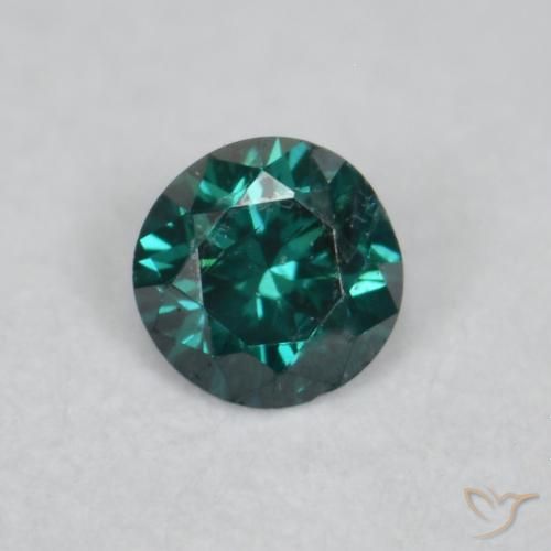 0.04ct Natural Verde Diamante, Redondo, VVS-VS