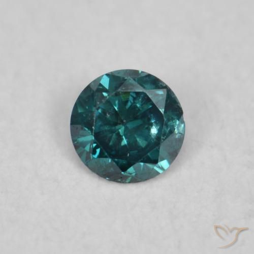 0.04ct Natural Verde Diamante, Redondo, VVS-VS