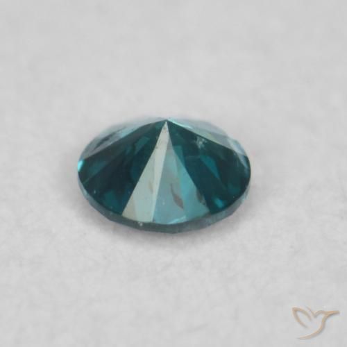 Diamante Verde natural de 0.04 ct, Redondo, VVS-VS